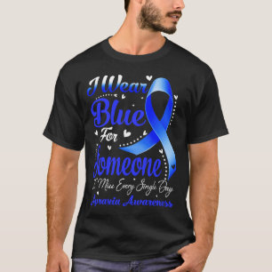 Camiseta Eu Uso Azul Para Alguém Conscientização da APRAXIA