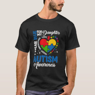 Camiseta Eu Uso Azul Para Apoio à Consciência do Autismo da