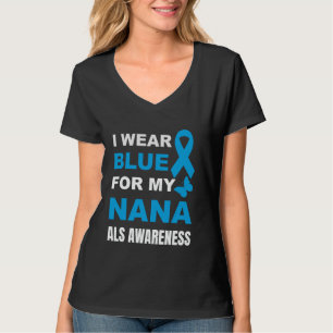 CAMISETA EU USO AZUL PARA CONSCIENTIZAÇÃO DA ALS DA MINHA V