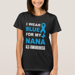 CAMISETA EU USO AZUL PARA CONSCIENTIZAÇÃO DA ALS DA MINHA V