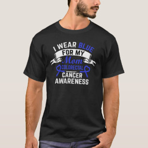 Camiseta Eu Uso Azul Pela Minha Mãe, Conscientização do Cân