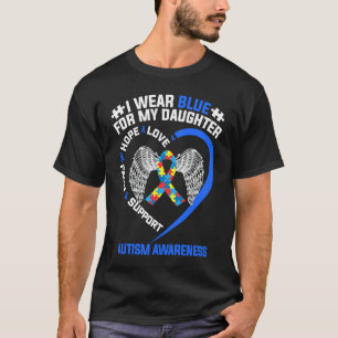 Camiseta Eu Uso Azul Pelo Mês de Conscientização do Autismo