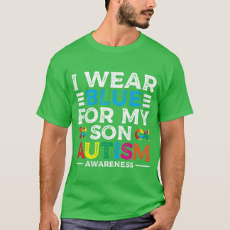 Camiseta Eu Uso Azul Pelo Meu Filho Amor Apoio Autismo amig