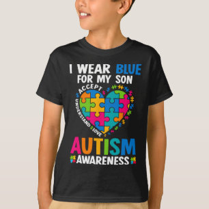 Camiseta Eu Uso Azul Pelo Meu Filho Conscientização do Auti