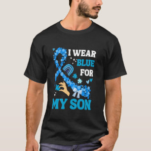 Camiseta Eu Uso Azul Pelo Meu Filho Para Apoiar a Conscient