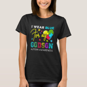 Camiseta Eu Uso Azul Pelo Meu Padrinho Conscientização do A
