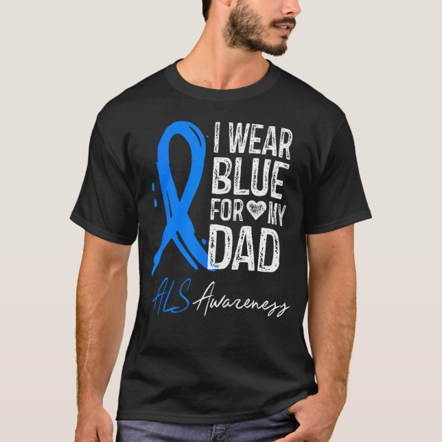 Camiseta Eu Uso Azul Pelo Meu Pai Com ELA (Frente)
