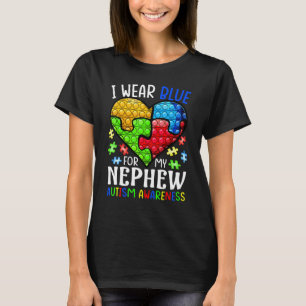 Camiseta Eu Uso Azul Pelo Meu Sobrinho Conscientização do A