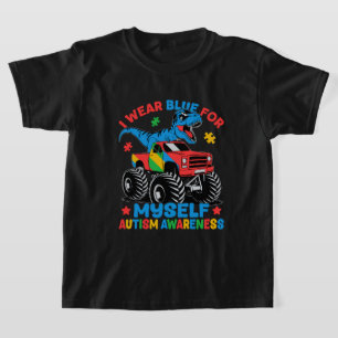 Camiseta Eu Uso Azul Por Mim Mesmo Conscientização do Autis