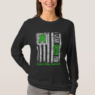 Camiseta Eu Uso Bandeira Verde de Conscientização da Parali