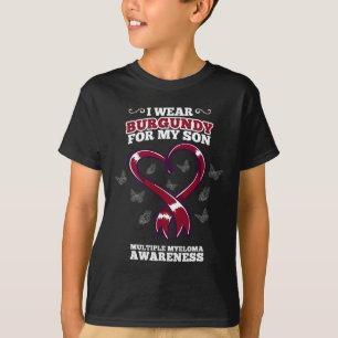 Camiseta Eu Uso Blusa Burgundy Filho Conscientização Mielom
