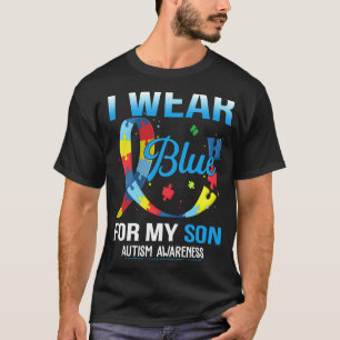 Camiseta Eu Uso Fita Azul Pelo Meu Filho Autismo Conscienti