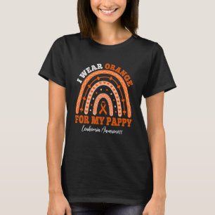 Camiseta Eu Uso Fita Laranja Para Conscientização da Leucem