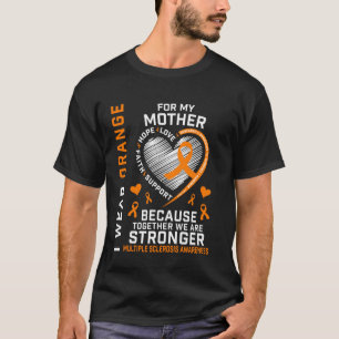 Camiseta Eu Uso Laranja Para a Consciência da Esclerose Múl
