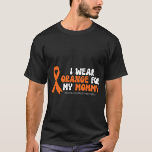 Camiseta Eu Uso Laranja Para a Esclerose Múltipla da Minha 