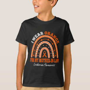 Camiseta Eu Uso Laranja Para Conscientização da Leucemia da