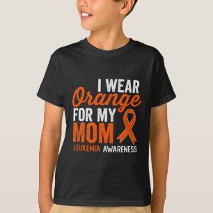 Camiseta Eu Uso Laranja Pela Minha Mãe Guerreira da Leucemi