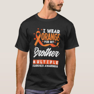 Camiseta Eu Uso Laranja Pelo Meu Irmão Esclerose Múltipla A