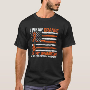 Camiseta Eu Uso Laranja Pelo Meu Neto Esclerose Múltipla A