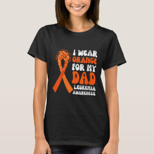 Camiseta Eu Uso Laranja Pelo Meu Pai Fita de Conscientizaçã