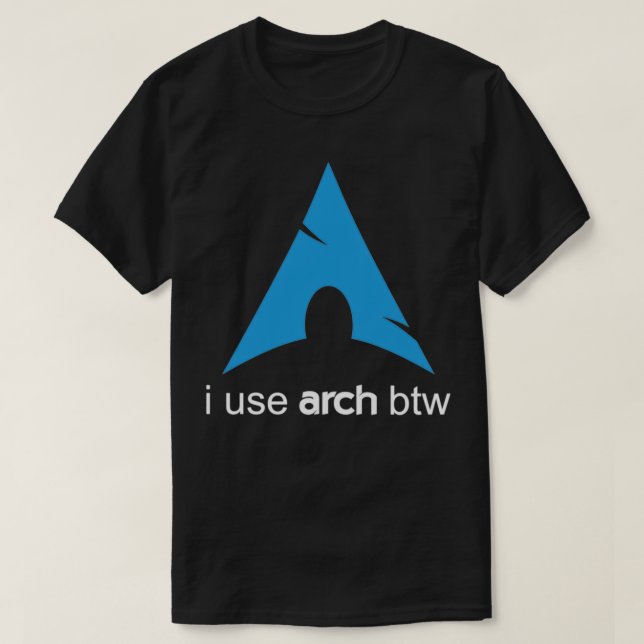 Camiseta Eu uso o Arch Btw Linux (Frente do Design)