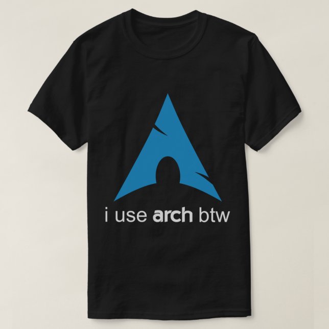 Camiseta Eu uso o Arch Btw Linux (Frente do Design)