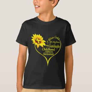 Camiseta Eu Uso Ouro Para O Câncer Infantil Da Minha Netas