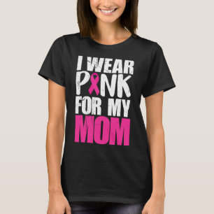 Camiseta Eu Uso Rosa Para A Conscientização Do Câncer De Ma