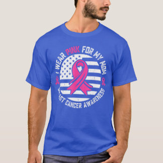 Camiseta Eu Uso Rosa para a Conscientização do Câncer de Ma