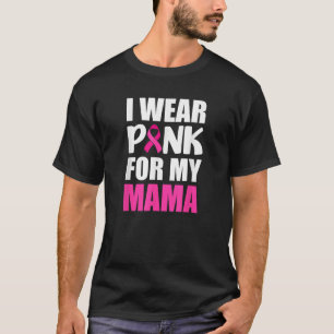 Camiseta Eu Uso Rosa Para a Fita Rosa do Câncer de Mama da 