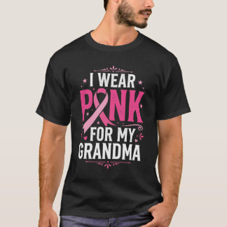 Camiseta Eu Uso Rosa Pela Conscientização do Câncer de Mama