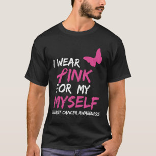 Camiseta Eu Uso Rosa por Mim Mesmo Fita Câncer de Mama Cons