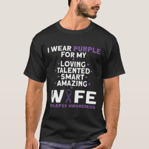 Camiseta Eu Uso Roxo Para a Conscientização da Epilepsia da