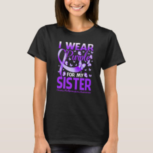 Camiseta Eu Uso Roxo Para Minha Irmã Malformação de Chiari