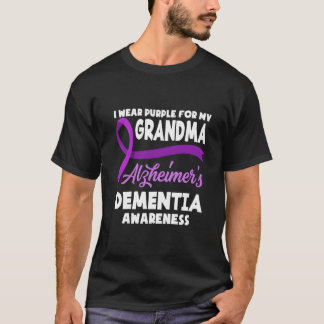 Camiseta Eu Uso Roxo Pela Minha Avó Alzheimer