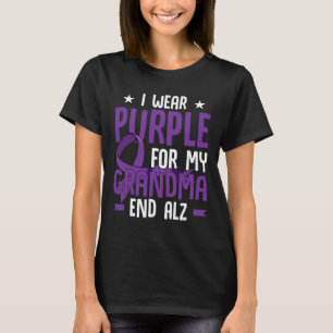 Camiseta Eu Uso Roxo Pela Minha Avó End Heimer Heimerheim