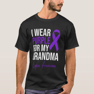 Camiseta Eu Uso Roxo Pela Minha Avó Lupus Guerreiro Lúpus