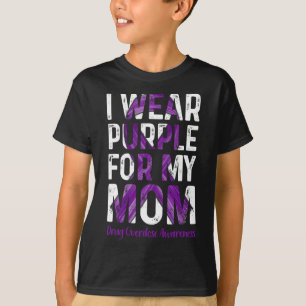 Camiseta Eu Uso Roxo Pela Minha Mãe - Conscientização sobre