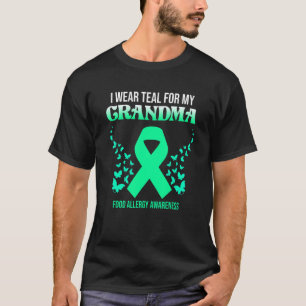 Camiseta Eu Uso Verde Azul Claro Para Vovó Conscientização