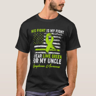 Camiseta Eu Uso Verde Lima Para A Conscientização Do Linfom