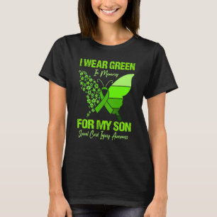 Camiseta Eu Uso Verde Lima Para A Lesão Da Medula Espinhal