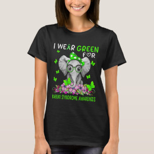 Camiseta Eu Uso Verde Para a Consciência da Síndrome de Kab