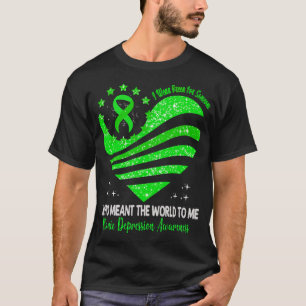Camiseta Eu Uso Verde Para a Consciencialização da Depressã