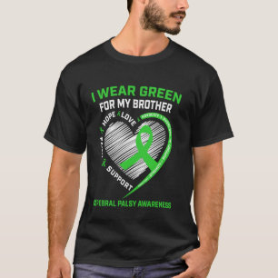 Camiseta Eu Uso Verde Para a Consciencialização da Paralisi