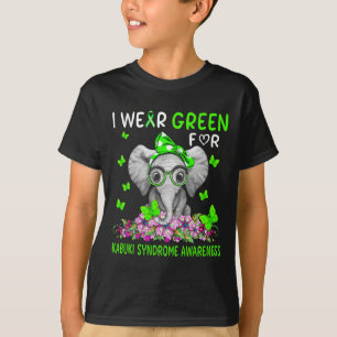 Camiseta Eu Uso Verde Para a Consciencialização da Síndrome