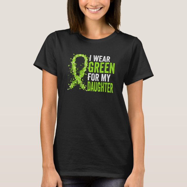 Camiseta Eu Uso Verde Para a Conscientização da Doença Rena (Frente)