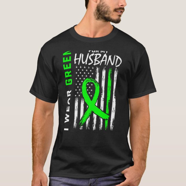 Camiseta Eu Uso Verde Para a Conscientização da Doença Rena (Frente)