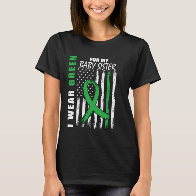 Camiseta Eu Uso Verde Para a Conscientização da Paralisia C (Frente)