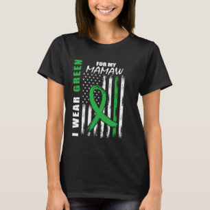 Camiseta Eu Uso Verde Para A Minha Mamaw Conscientização Da