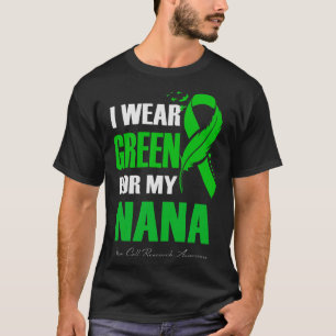 Camiseta Eu Uso Verde Para a Minha Nana Consciencialização